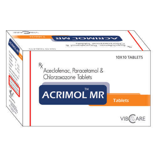 Aceclofenac Paracetamol And Chlorazoxazone Acrimol Mr Apofec