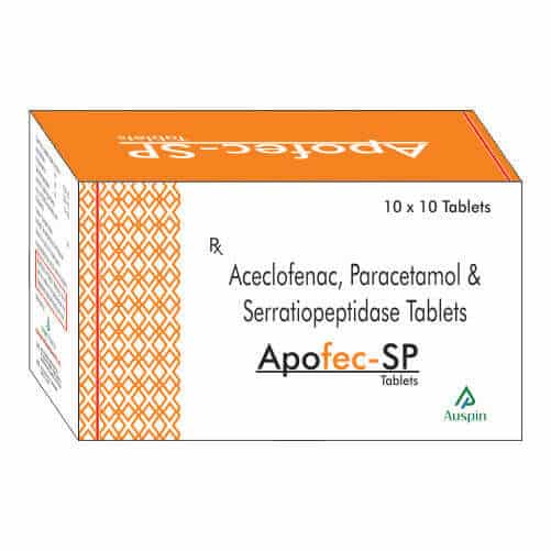 Aceclofenac Paracetamol And Serratiopeptidase Acrimol Sp
