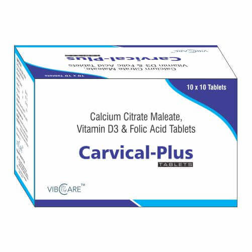 Calcium Citrate Maleate Vitamin D3 And Folic Acid Carvical