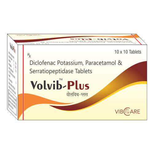 Diclofenac Paracetamol And Serratiopeptidase Volvib Plus
