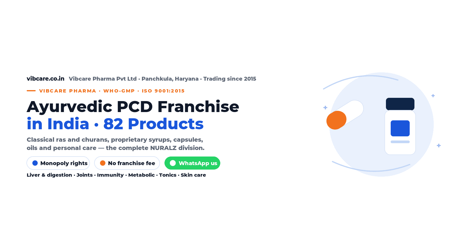 Ayurvedic PCD Pharma Franchise in India - Vibcare Pharma