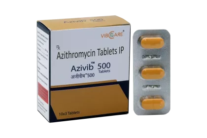Azivib 500 azithromycin tablets – Vibcare antibiotic PCD franchise macrolide range