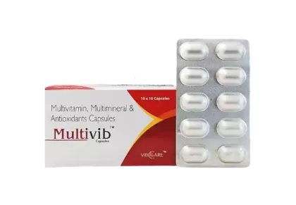 Multivib multivitamin multimineral capsules – Vibcare nutraceutical PCD franchise multivitamin range