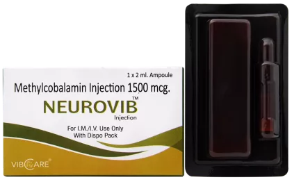 Neurovib methylcobalamin 1500 mcg injection – Vibcare injectable PCD franchise neuro range