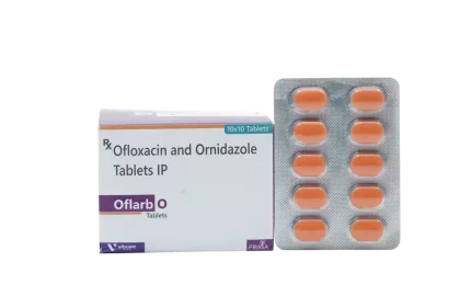 Oflarb O ofloxacin ornidazole tablets – Vibcare antibiotic PCD franchise quinolone range