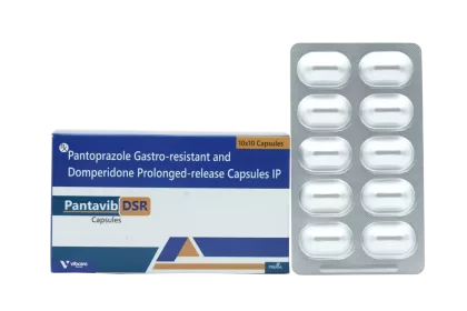 Pantavib DSR pantoprazole domperidone capsules – Vibcare gastro PCD franchise PPI range