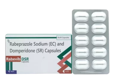 Rabevib DSR rabeprazole domperidone capsules – Vibcare gastro PCD franchise PPI range