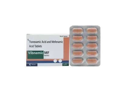 Vibnemic MF tranexamic acid mefenamic acid tablets – Vibcare gynae PCD franchise menstrual range