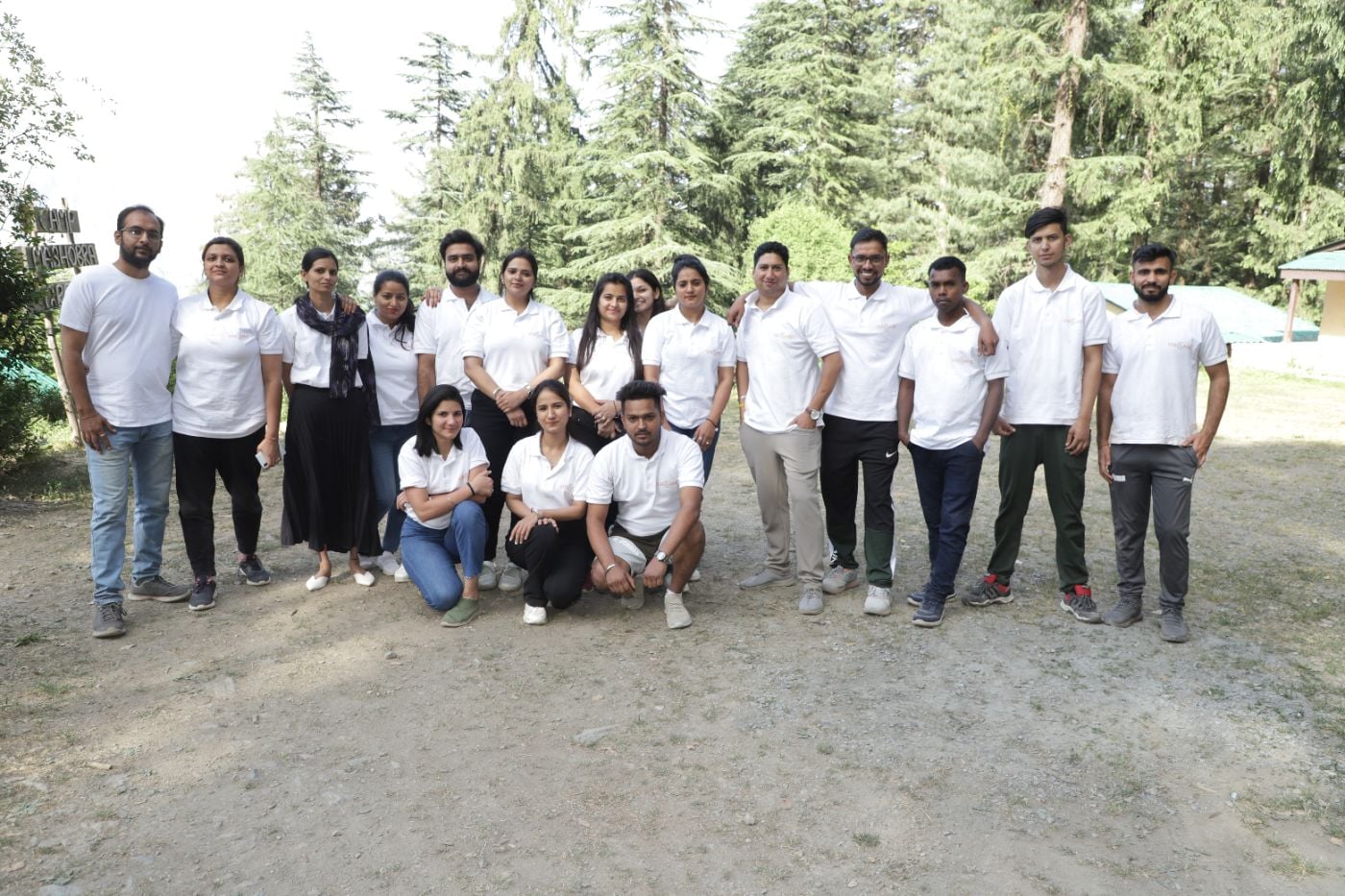 Vibcare team offsite at Camp Mashobra Greens, 2022