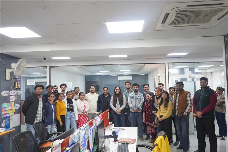 Vibcare team celebration at the Panchkula office