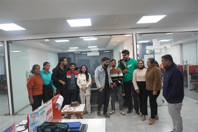 Vibcare team celebration at the Panchkula office