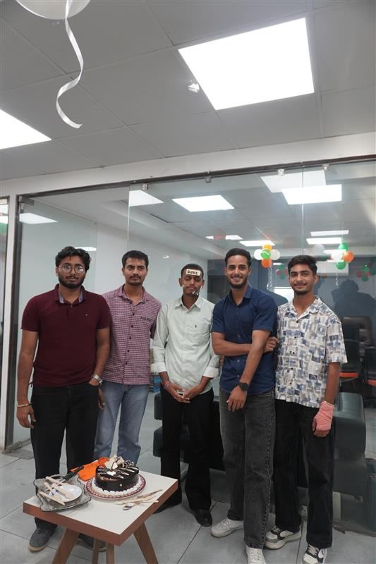 Vibcare team celebration at the Panchkula office