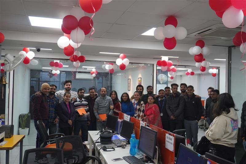 Vibcare team celebration at the Panchkula office