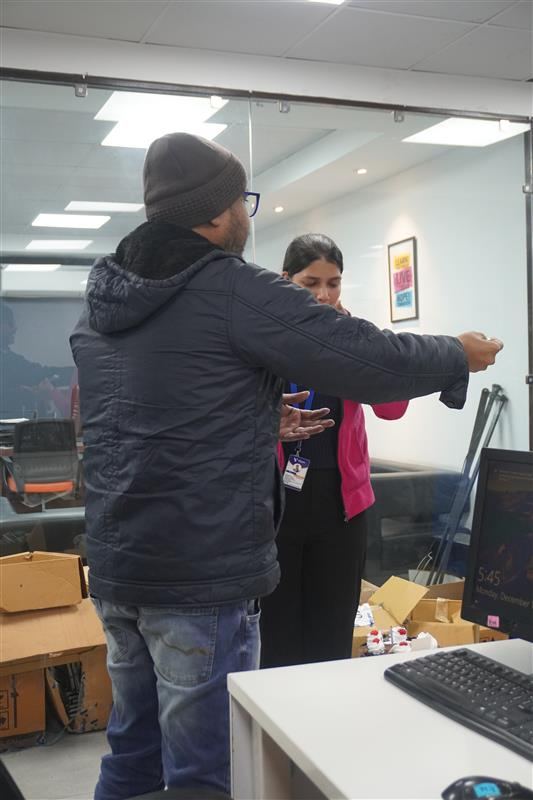 Festival celebration at the Vibcare office, Panchkula