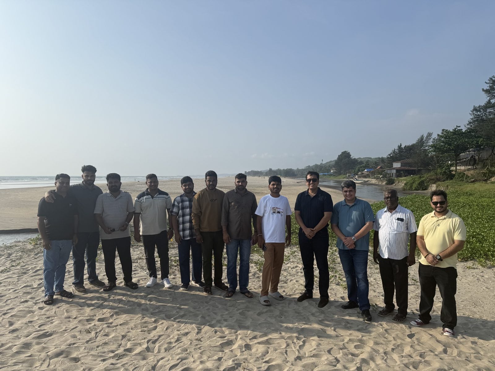 Partners on Mandrem beach