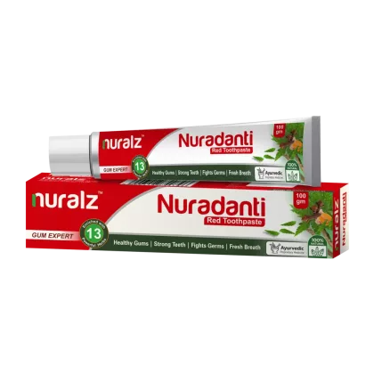 Nuradanti Red Toothpaste Nuralz ayurvedic herbal toothpaste